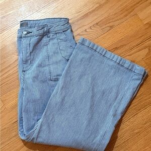 Kut from the Kloth Blue and White Pinstripe Pants